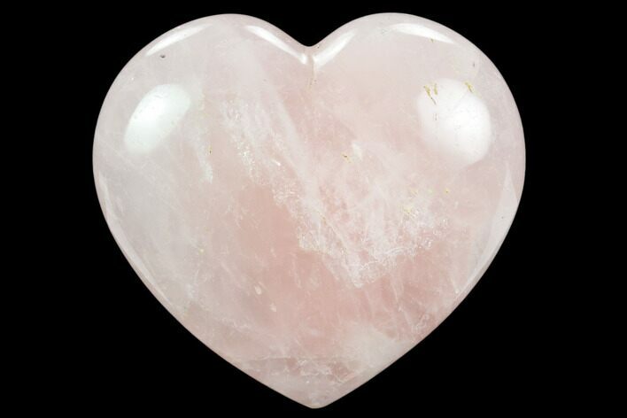 Polished Rose Quartz Heart - Madagascar #129038